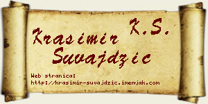 Krasimir Suvajdžić vizit kartica